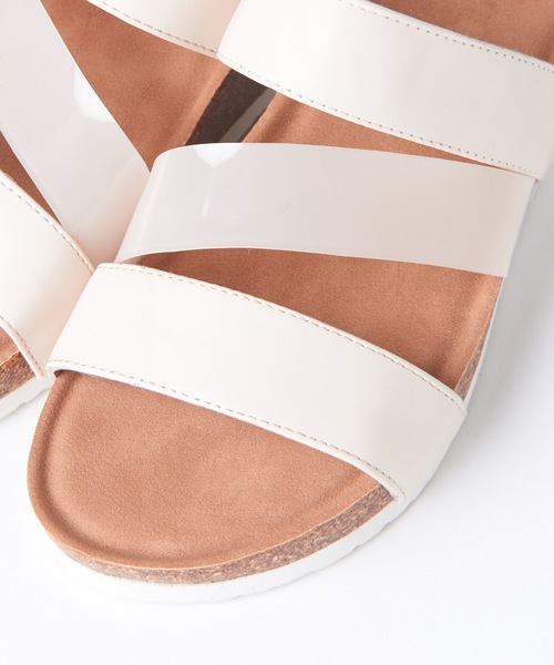 natural couture（ナチュラルクチュール）の「クリアコンビサンダル（サンダル・レディース・アイボリー/ブラック/ブラウン/シルバー・L/M）」の10枚目の写真