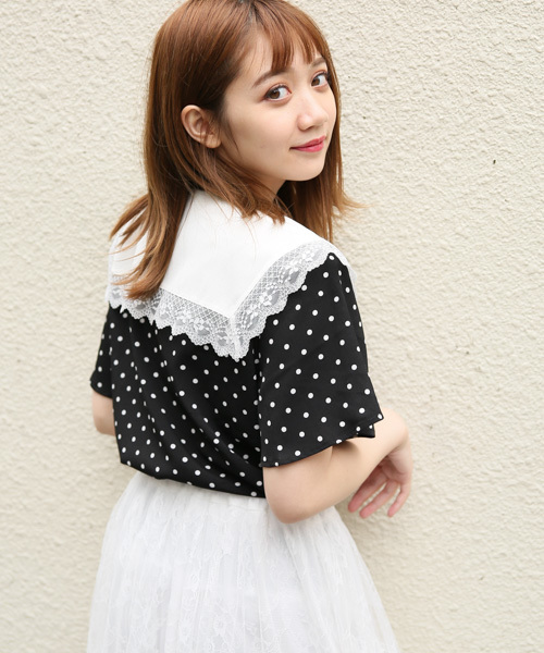 apres jour（アプレジュール）の「CONYドットエリレースブラウス【ZOZOTOWN限定アイテム】（シャツ/ブラウス・レディース・ホワイト/ブラック・フリー）」の13枚目の写真