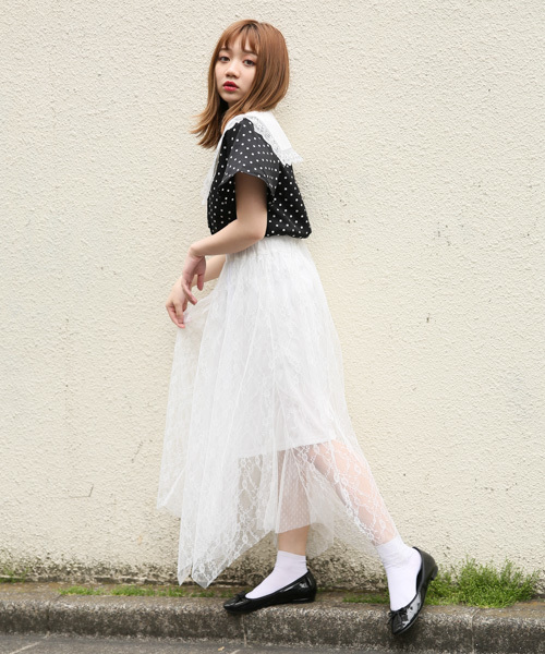 apres jour（アプレジュール）の「CONYドットエリレースブラウス【ZOZOTOWN限定アイテム】（シャツ/ブラウス・レディース・ホワイト/ブラック・フリー）」の15枚目の写真