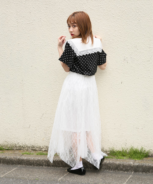 apres jour（アプレジュール）の「CONYドットエリレースブラウス【ZOZOTOWN限定アイテム】（シャツ/ブラウス・レディース・ホワイト/ブラック・フリー）」の16枚目の写真