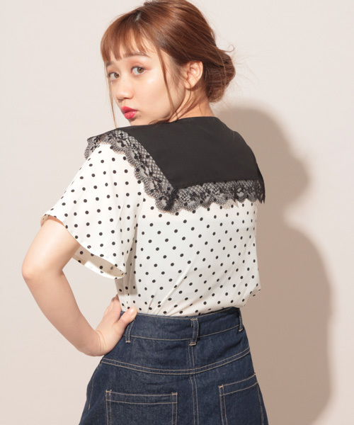 apres jour（アプレジュール）の「CONYドットエリレースブラウス【ZOZOTOWN限定アイテム】（シャツ/ブラウス・レディース・ホワイト/ブラック・フリー）」の18枚目の写真