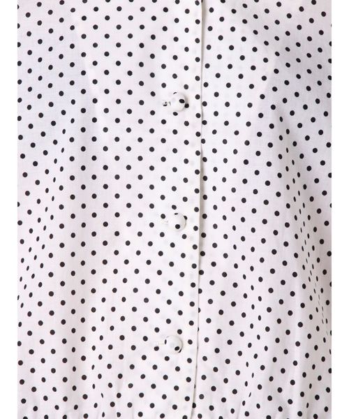 merry jenny（メリージェニー）の「ドットフリルカラーブラウス（シャツ/ブラウス・レディース・オフホワイト/ブラック/ミント・FREE）」の6枚目の写真
