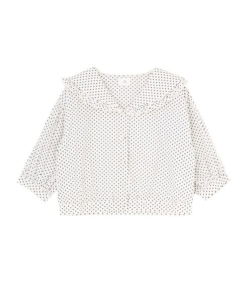 merry jenny（メリージェニー）の「ドットフリルカラーブラウス（シャツ/ブラウス・レディース・オフホワイト/ブラック/ミント・FREE）」の13枚目の写真