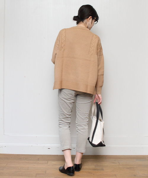 Le Tricoteur(ルトリコチュール)の「Le Tricoteur/ル トリコチュール ガンジーセーター GUERNSEY SWEATER(ニット/セーター・レディース・ベージュ/レッド/ホワイト/ネイビー・36)」の13枚目の写真