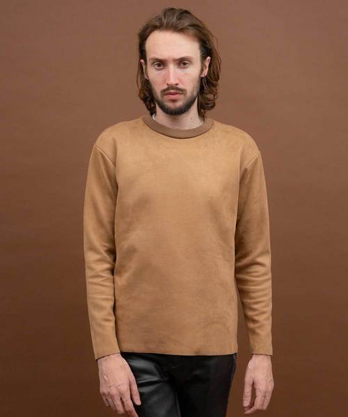 UNITED TOKYO（ユナイテッドトウキョウ）の「ネオスウェードサイドZIPプルオーバー（Tシャツ/カットソー・メンズ・キャメル/ブラック/カーキ・1/2/3）」の4枚目の写真