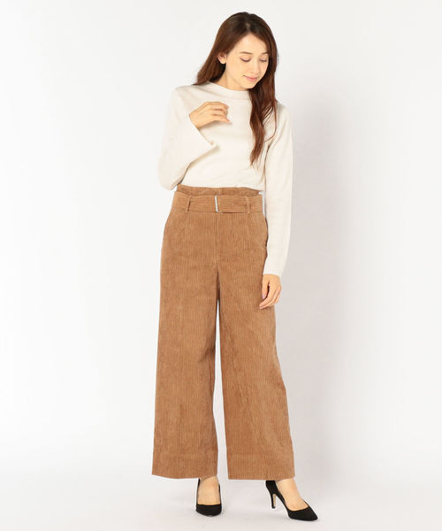 SHIPS(シップス)の「コーデュロイワイドパンツ(その他パンツ・レディース・ネイビー/キャメル・38/36)」の11枚目の写真