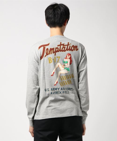 AVIREX（アヴィレックス）の「AVIREX/アヴィレックス/ピンナップガール Tシャツ/PINUP GIRL T-SHIRT TEMPTATION（Tシャツ/カットソー・メンズ・ホワイト/ブラック/ライトブルーグレー・MEDIUM/LARGE/X-LARGE/XX-LARGE）」の5枚目の写真