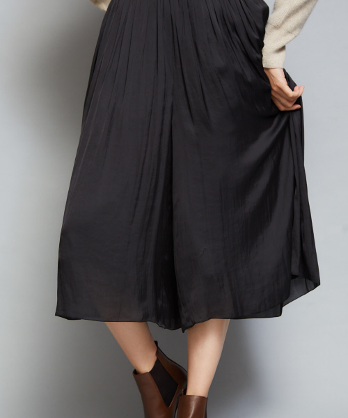 qualite（カリテ）の「ヴィンテージサテンプリーツスカーチョ（その他パンツ・レディース・ブラック/ベージュ/ブルー・フリー）」の6枚目の写真
