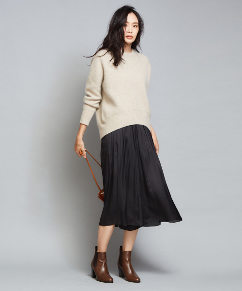 qualite（カリテ）の「ヴィンテージサテンプリーツスカーチョ（その他パンツ・レディース・ブラック/ベージュ/ブルー・フリー）」の8枚目の写真