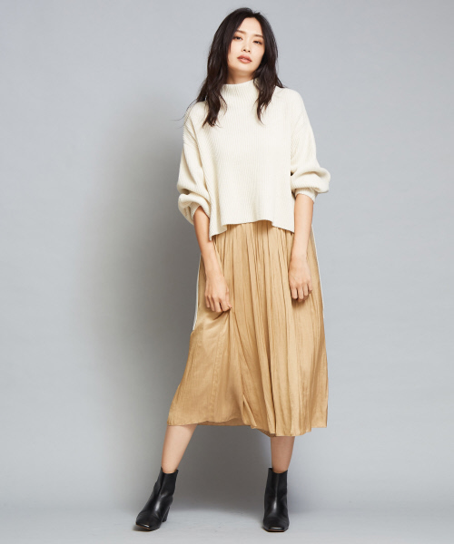 qualite（カリテ）の「ヴィンテージサテンプリーツスカーチョ（その他パンツ・レディース・ブラック/ベージュ/ブルー・フリー）」の16枚目の写真