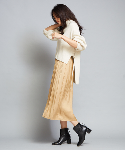 qualite（カリテ）の「ヴィンテージサテンプリーツスカーチョ（その他パンツ・レディース・ブラック/ベージュ/ブルー・フリー）」の20枚目の写真