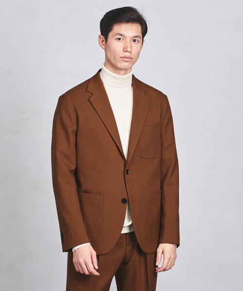 UNITED ARROWS(ユナイテッドアローズ)の「◇UAST ツイール 2ボタン ジャケット ◆(テーラードジャケット・メンズ・ブラウン・LARGE/X-LARGE/MEDIUM/SMALL)」の1枚目の写真
