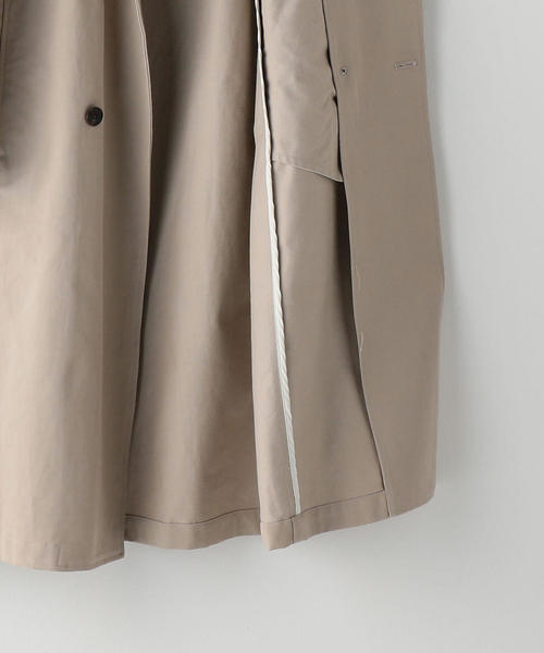 THE HINOKI ロングコート　ショップコート THE HINOKI_オーガニックコットンサテン バルマカーンコート - NODE
