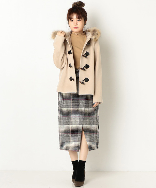 archives（アルシーヴ）の「ショート丈ダッフルコート（ダッフルコート・レディース・パープル/ネイビー/アイボリー/シルバーグレー・MEDIUM）」の10枚目の写真