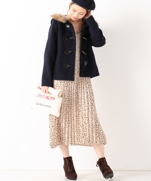 archives（アルシーヴ）の「ショート丈ダッフルコート（ダッフルコート・レディース・パープル/ネイビー/アイボリー/シルバーグレー・MEDIUM）」の11枚目の写真