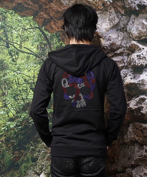おしゃれスタ(オシャレスタ)の「スカルラインストーンフードジップジャケット(SS)(その他アウター・メンズ・A/B/C/D・L/M)」の12枚目の写真