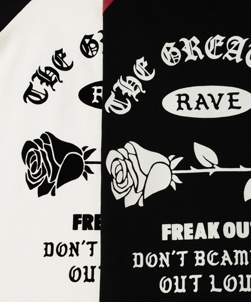 Candy Stripper（キャンディストリッパー）の「CANDY CLUB RAGLAN トップ（Tシャツ/カットソー・レディース・ブラック/オフホワイト/イエロー・2）」の5枚目の写真