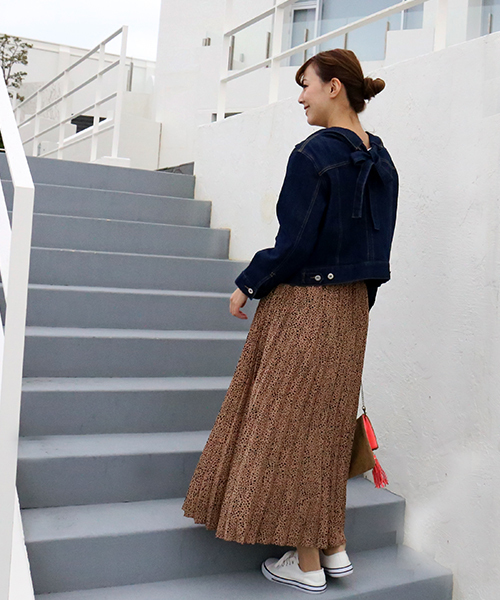 MARBLE WALTS(マーブルワルツ)の「デニム後ろリボンGジャン(デニムジャケット・レディース・インディゴブルー/ブルー・M/L)」の22枚目の写真