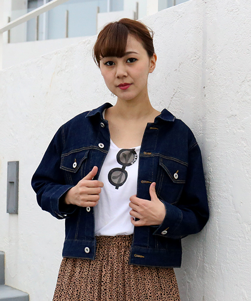 MARBLE WALTS(マーブルワルツ)の「デニム後ろリボンGジャン(デニムジャケット・レディース・インディゴブルー/ブルー・M/L)」の13枚目の写真