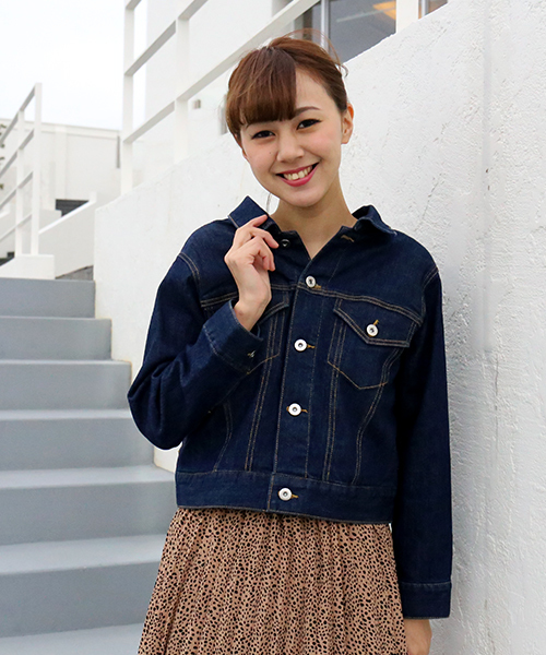 MARBLE WALTS(マーブルワルツ)の「デニム後ろリボンGジャン(デニムジャケット・レディース・インディゴブルー/ブルー・M/L)」の10枚目の写真