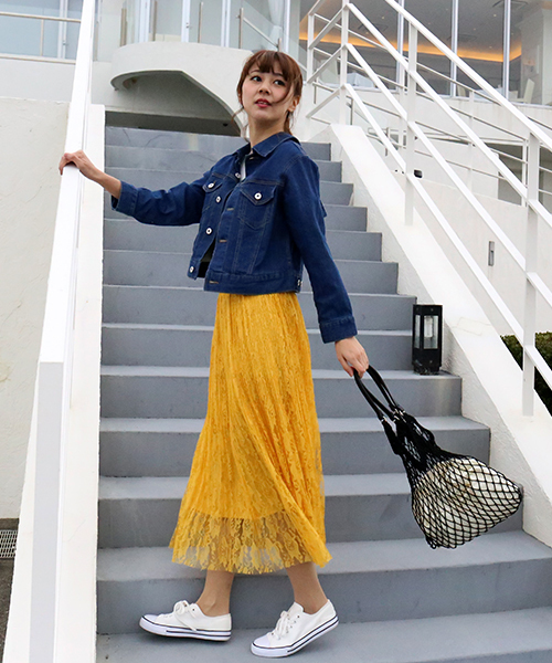 MARBLE WALTS(マーブルワルツ)の「デニム後ろリボンGジャン(デニムジャケット・レディース・インディゴブルー/ブルー・M/L)」の14枚目の写真