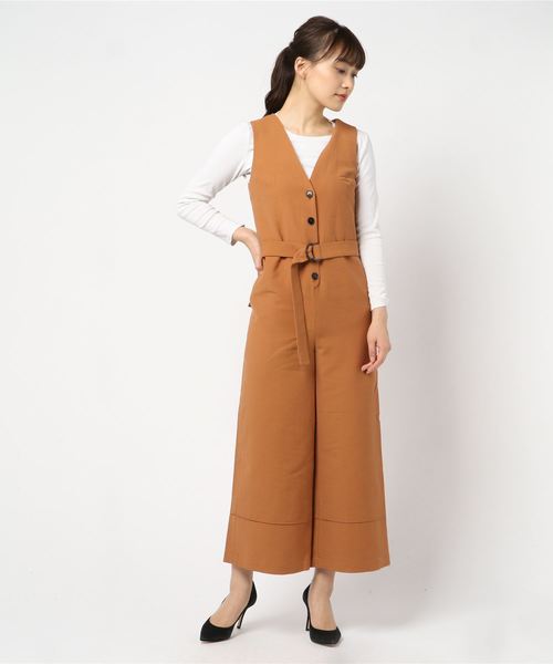 AERON（アーロン）の「AERON エアロン / ノースリーブ ジャンプスーツ 