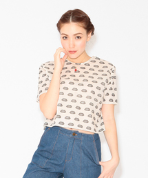 Ray BEAMS | ▽Ray BEAMS / リッププリント クロップドプルオーバー(シャツ/ブラウス)