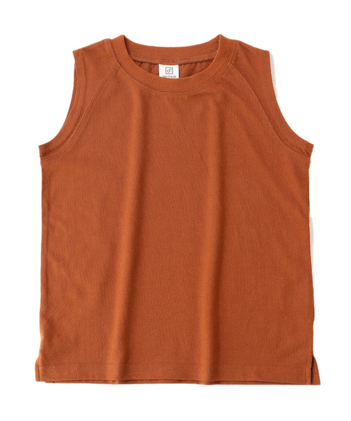 devirock(デビロック)の「ボックスタンクトップ(タンクトップ・キッズ・ホワイト/テラコッタ/スミクロ/カーキ・130cm/160cm/110cm/150cm/120cm/100cm/140cm)」の10枚目の写真