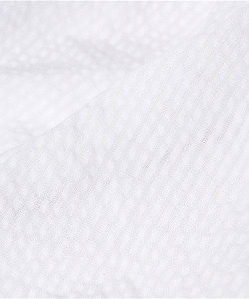 Ray BEAMS(レイビームス)の「◎○Ray BEAMS / サッカーストライプ ギャザーワンピース(ワンピース・レディース・ホワイト/ブルー系その他・0/1)」の7枚目の写真