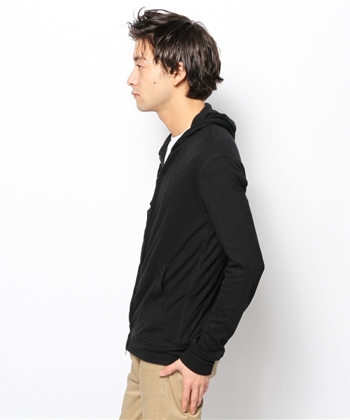 PLST(プラステ)の「Men 二重仕立てジップアップパーカ(パーカー・メンズ・ブラック/ヘザーグレー・LARGE/X-LARGE/MEDIUM/SMALL)」の10枚目の写真