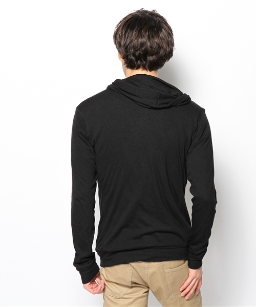PLST(プラステ)の「Men 二重仕立てジップアップパーカ(パーカー・メンズ・ブラック/ヘザーグレー・LARGE/X-LARGE/MEDIUM/SMALL)」の11枚目の写真