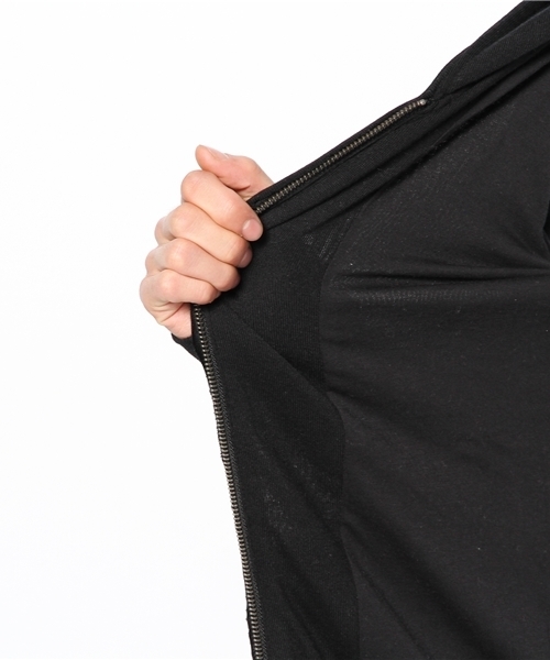 PLST(プラステ)の「Men 二重仕立てジップアップパーカ(パーカー・メンズ・ブラック/ヘザーグレー・LARGE/X-LARGE/MEDIUM/SMALL)」の6枚目の写真