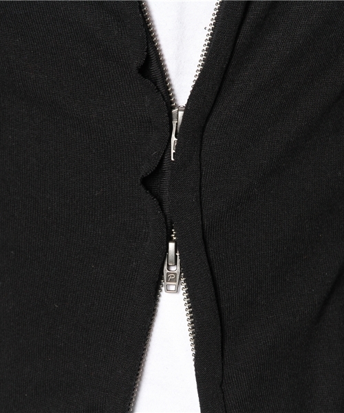 PLST(プラステ)の「Men 二重仕立てジップアップパーカ(パーカー・メンズ・ブラック/ヘザーグレー・LARGE/X-LARGE/MEDIUM/SMALL)」の7枚目の写真