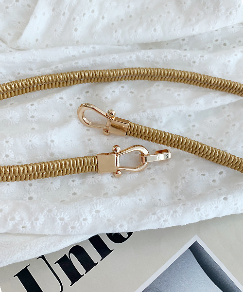 apres jour（アプレジュール）の「【apres jour×ARIAZ】ビットゴムベルト（ベルト・レディース・ブラック/シルバー/ゴールド/アイボリー・FREE）」の7枚目の写真