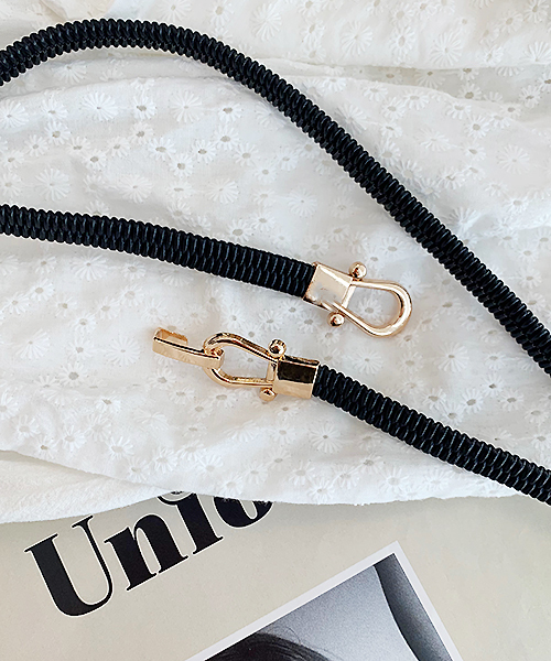 apres jour（アプレジュール）の「【apres jour×ARIAZ】ビットゴムベルト（ベルト・レディース・ブラック/シルバー/ゴールド/アイボリー・FREE）」の9枚目の写真