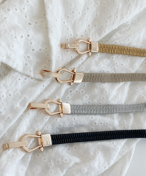 apres jour（アプレジュール）の「【apres jour×ARIAZ】ビットゴムベルト（ベルト・レディース・ブラック/シルバー/ゴールド/アイボリー・FREE）」の10枚目の写真