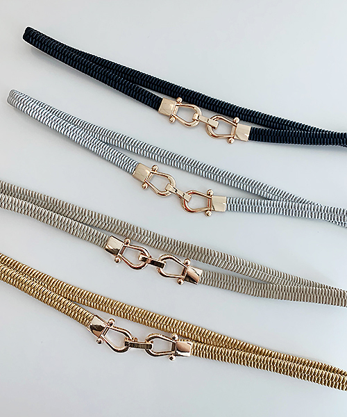 apres jour（アプレジュール）の「【apres jour×ARIAZ】ビットゴムベルト（ベルト・レディース・ブラック/シルバー/ゴールド/アイボリー・FREE）」の11枚目の写真