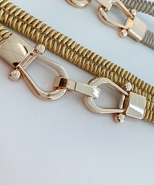 apres jour（アプレジュール）の「【apres jour×ARIAZ】ビットゴムベルト（ベルト・レディース・ブラック/シルバー/ゴールド/アイボリー・FREE）」の13枚目の写真