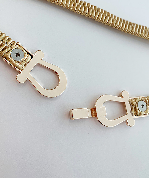 apres jour（アプレジュール）の「【apres jour×ARIAZ】ビットゴムベルト（ベルト・レディース・ブラック/シルバー/ゴールド/アイボリー・FREE）」の14枚目の写真