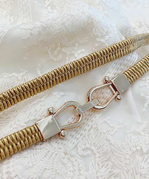 apres jour（アプレジュール）の「【apres jour×ARIAZ】ビットゴムベルト（ベルト・レディース・ブラック/シルバー/ゴールド/アイボリー・FREE）」の16枚目の写真