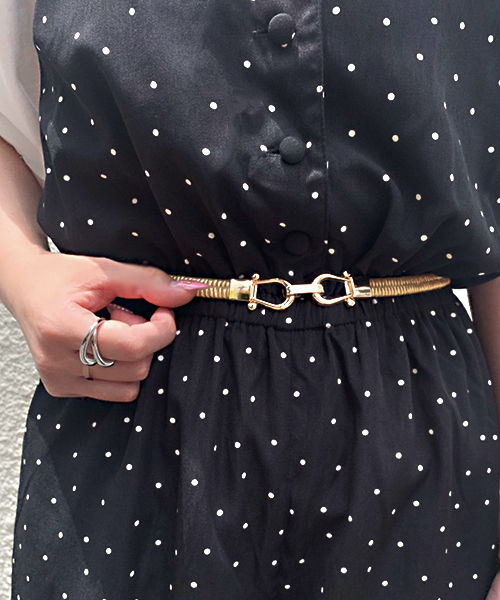 apres jour（アプレジュール）の「【apres jour×ARIAZ】ビットゴムベルト（ベルト・レディース・ブラック/シルバー/ゴールド/アイボリー・FREE）」の19枚目の写真