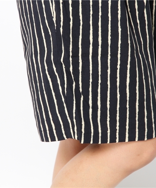 DISCOAT（ディスコート）の「【Discoat】ストライプバミューダパンツ（その他パンツ・レディース・ネイビー/アイボリー・ﾌﾘ-）」の10枚目の写真