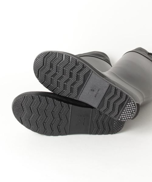 menue(メヌエ)の「シューズバッグ付き 折りたためるロングレインブーツ ポータブルレインブーツ(レインシューズ・レディース・ブラック/ダークブラウン・LL/S/M/L)」の5枚目の写真