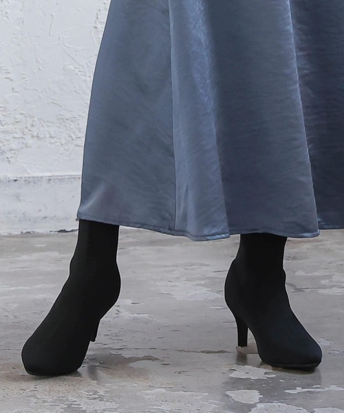 KOBE LETTUCE（コウベレタス）の「2TYPEソックスブーツ　ショーツブーツ（ブーツ・レディース・ブラック系その他/ベージュ系その他/ブラック系その他2/ベージュ系その他2/ブラウン系その他2/ブラック系その他4/ホワイト系その他2/ブラウン系その他/ホワイト系その他/ブラック系その他3・S/LL/M/L）」の7枚目の写真