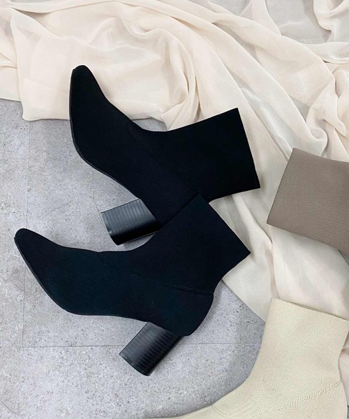 KOBE LETTUCE（コウベレタス）の「2TYPEソックスブーツ　ショーツブーツ（ブーツ・レディース・ブラック系その他/ベージュ系その他/ブラック系その他2/ベージュ系その他2/ブラウン系その他2/ブラック系その他4/ホワイト系その他2/ブラウン系その他/ホワイト系その他/ブラック系その他3・S/LL/M/L）」の21枚目の写真