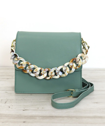 florist | 【2way】スクエアフラップビッグチェーンミニショルダーバッグ/ハンドバッグ(ショルダーバッグ)