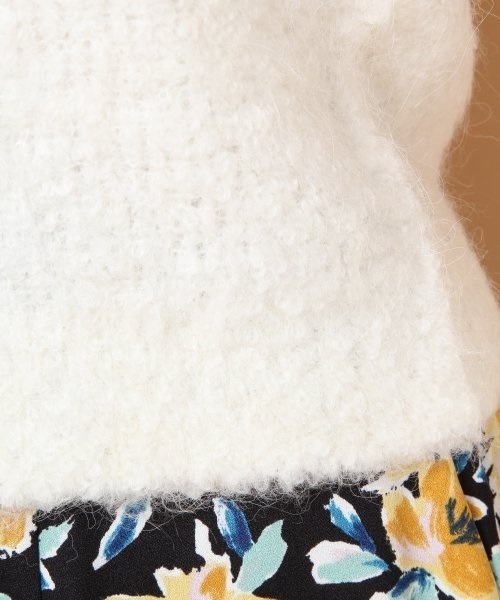 Heather（ヘザー）の「3Gブークレヤーンニット　547117（ニット/セーター・レディース・アイボリー/ヘザ－グレー/ネイビー/ピンク系その他・FREE）」の8枚目の写真