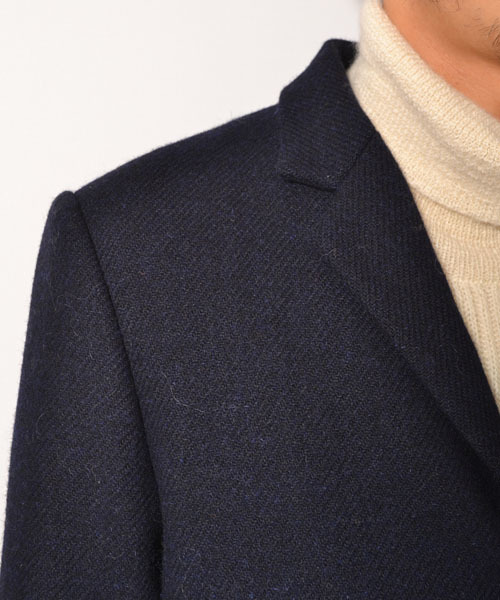 AMERICAN RAG CIE（アメリカンラグシー）の「AMERICAN RAG CIE ツイードチェスターコート 114-AKS-M142-CO054（チェスターコート・メンズ・ネイビー/オレンジ/キャメル・2/3/1）」の7枚目の写真