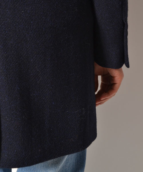 AMERICAN RAG CIE（アメリカンラグシー）の「AMERICAN RAG CIE ツイードチェスターコート 114-AKS-M142-CO054（チェスターコート・メンズ・ネイビー/オレンジ/キャメル・2/3/1）」の21枚目の写真