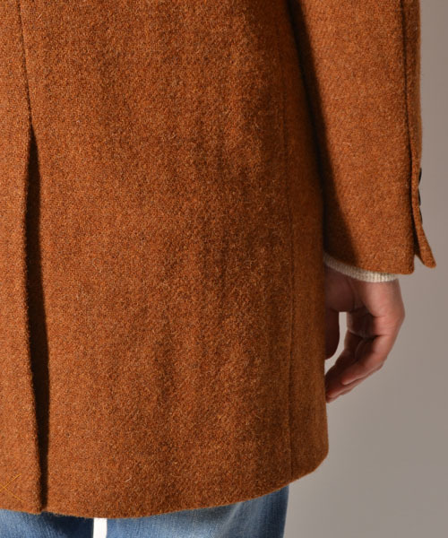 AMERICAN RAG CIE（アメリカンラグシー）の「AMERICAN RAG CIE ツイードチェスターコート 114-AKS-M142-CO054（チェスターコート・メンズ・ネイビー/オレンジ/キャメル・2/3/1）」の17枚目の写真